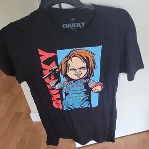 Black Graphic Tee CHUCKY SZ medium ADULT UNISEX
